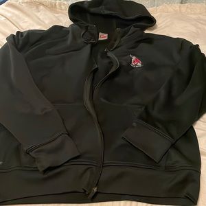Black Ball State Nike full zip Hoodie